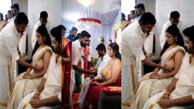Kerala Sex Videos – Malayali Woman Performing A Ritual Involving Breast Fondling