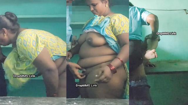 Mousi Ji Heavy Boobs Pel Standing Cum Shot
